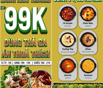 BUFFET LẨU CHAY RAU NẤM TƯƠI SẠCH TẠI CÔ BA SÀI GÒN - ĂN LÀNH, SỐNG KHỎE – CHỈ 99K