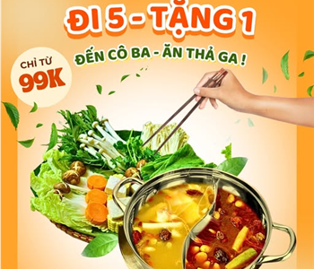 CHỈ CÓ TẠI CÔ BA: ĐI 5 – TÍNH 4 | ĂN NGON – NO CĂNG – KHÔNG LO VỀ GIÁ!