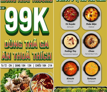 BUFFET LẨU CHAY RAU NẤM TƯƠI SẠCH TẠI CÔ BA SÀI GÒN - ĂN LÀNH, SỐNG KHỎE – CHỈ 99K